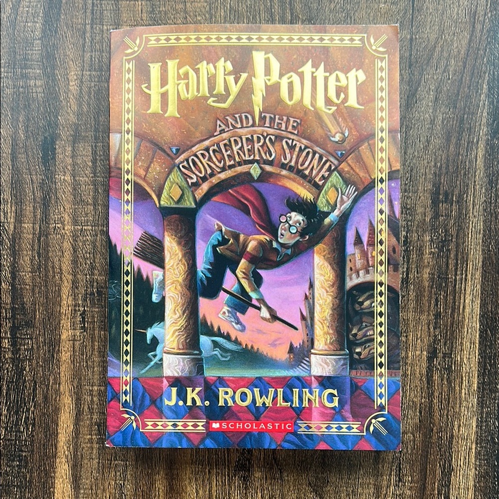 Harry Potter and the Sorcerer’s Stone by J.K. Rowling Paperback Book